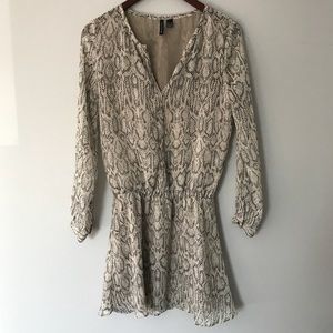 Leopard Print Long Sleeve Dress